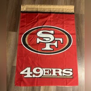 NFL 49ers Red and Gold Flag